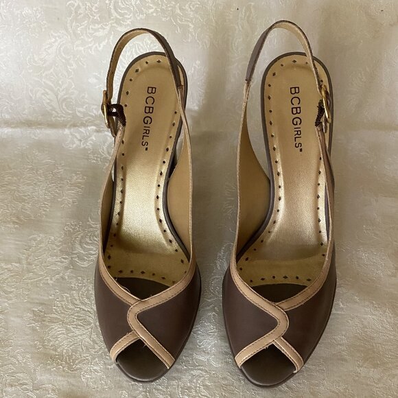 BCBGirls Slingback Open Toe Sandal - Size 7.5 - Picture 2 of 6
